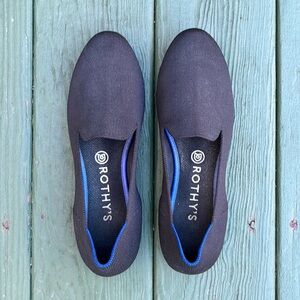 Rothy’s black solid women’s flat size 9.5